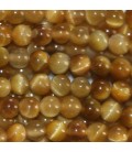 Tiger eye golden 4 mm round bead Africa