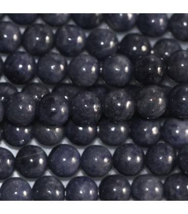 Sapphire 4 mm round bead A India - BeauMonde Bijoux
