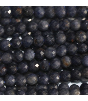 BeauMonde Bijoux - Saphir 2 mm perle ronde facettée A Inde