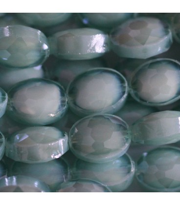Glass bead 9x12 mm oval faceted - BeauMonde Bijoux