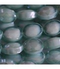 Glass bead 9x12 mm oval faceted - BeauMonde Bijoux