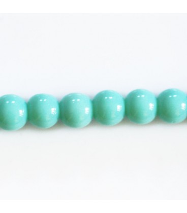 Glass bead 8 mm round - BeauMonde Bijoux