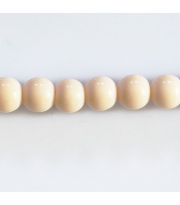Glass bead 8 mm round - BeauMonde Bijoux