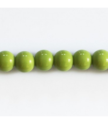 Glass bead 8 mm round - BeauMonde Bijoux