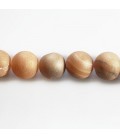 BeauMonde Bijoux - Agate 10 mm perle ronde avec incrustations