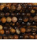 Jasper 4 mm round bead iron zebra