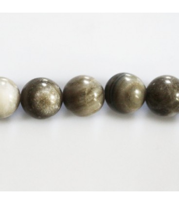 BeauMonde Bijoux - Jaspe 10 mm environ perle ronde beige soutenu A Australie