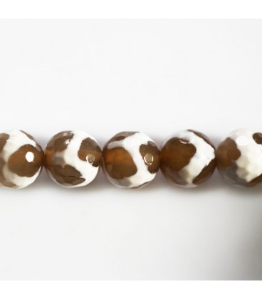 BeauMonde Bijoux - Agate 10 mm perle ronde facettée