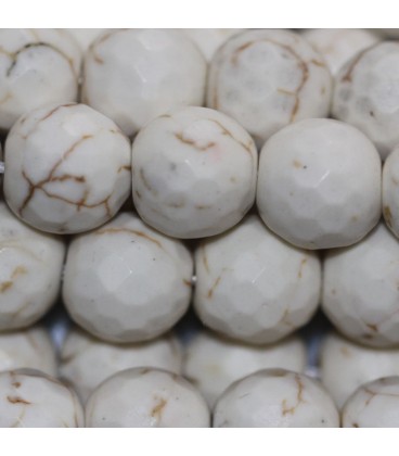 Agate 10 mm round faceted bead - BeauMonde Bijoux