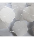 Agate blanche 24 mm fleur percée centre A Brésil