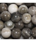 BeauMonde Bijoux - Jaspe 8 mm environ perle ronde beige soutenu A Australie