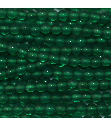 BeauMonde Bijoux - Agate verte 2 mm perle ronde