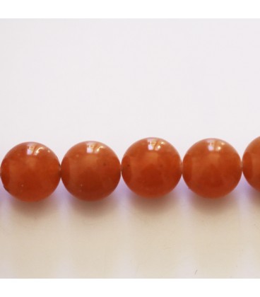 Aventurine red 10 mm round bead - BeauMonde Bijoux