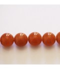 Aventurine red 10 mm round bead