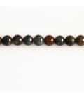 Pietersite 6 mm round bead blue tone - BeauMonde Bijoux