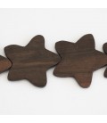 Ebony wood 33 mm flat star