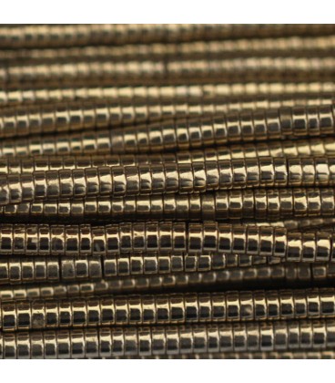 BeauMonde Bijoux - Hématite dorée 1x2.2 mm environ rondelle heishi