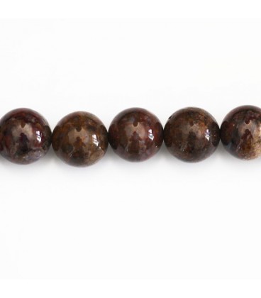 BeauMonde Bijoux - Pietersite 10 mm perle ronde ton bleu A Arizona