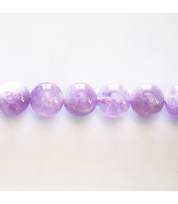 Amethyst light 8 mm round bead - BeauMonde Bijoux