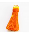 Pompom with golden ring 25/27 mm