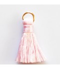 Pompom with golden ring 25/27 mm