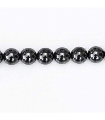 BeauMonde Bijoux - Hématite 8/8.2 mm environ perle ronde magnétique