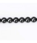 Hematite 8 mm magnetic round bead
