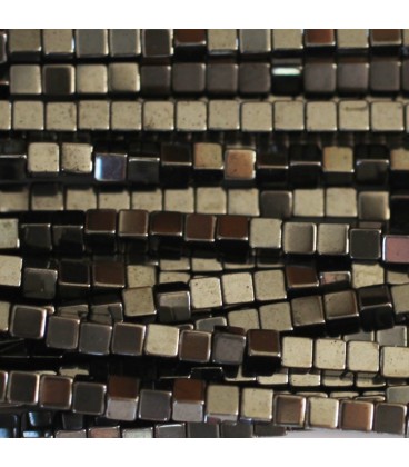 BeauMonde Bijoux - Hématite 3 mm environ carré