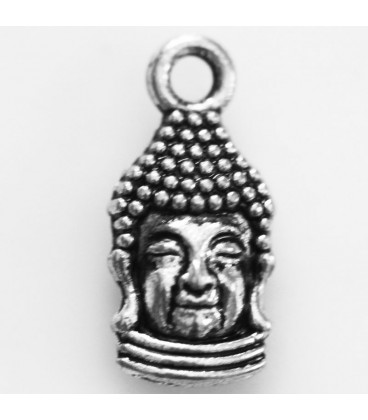 Buddha 12x8 mm pendant silver metal - BeauMonde Bijoux