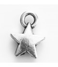 BeauMonde Bijoux - Etoile 8 mm anneau pendentif métal argenté