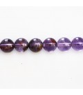 BeauMonde Bijoux - Amethyste Phantom 8 mm environ perle ronde Brésil