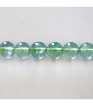 BeauMonde Bijoux - Fluorite verte 8 mm perle ronde AA Pérou