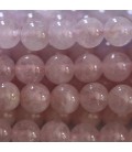 BeauMonde Bijoux - Morganite rose 6 mm perle ronde AA Brésil