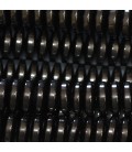 Hématite 2/3x8 mm environ rondelle arrondie lisse large