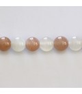Multi stones 8 mm moonstone and sun stone