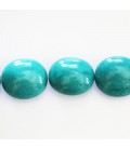Howlite 21x18 mm environ nugget lisse (nouvelle turquoise)