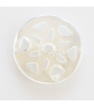 BeauMonde Bijoux - Nacre blanche 10 mm médaillon mini étoile