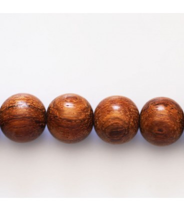 Bayong wood 12 mm round pearl - BeauMonde Bijoux