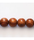 Bayong wood 12 mm round pearl - BeauMonde Bijoux