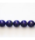 Lapis lazuli 10 mm round bead Afghanistan - BeauMonde Bijoux