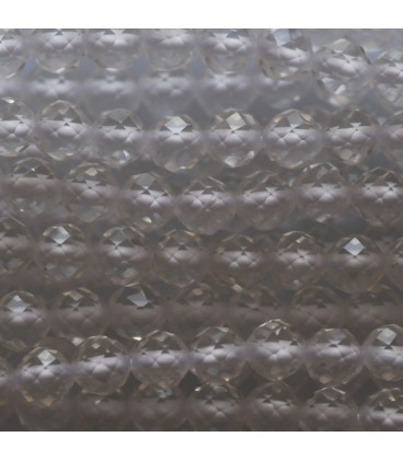 BeauMonde Bijoux - Cristal de roche 2.8/3 mm environ perle ronde facettée A Brésil