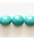 Howlite 18x16 mm nugget lisse (nouvelle turquoise)