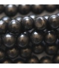 Shungite 6 mm round bead - BeauMonde Bijoux