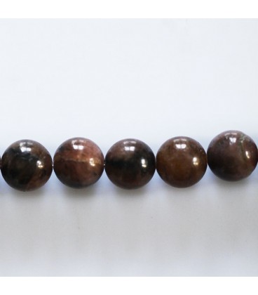 Chiatolite 10 mm round bead - BeauMonde Bijoux