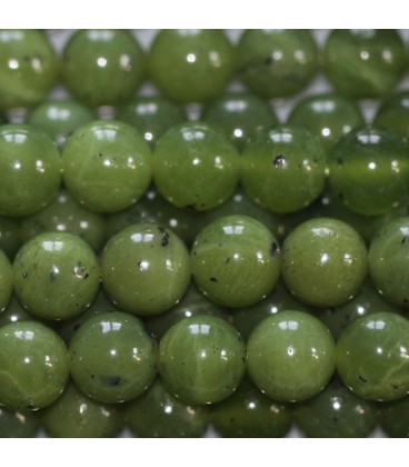 Jade 6 mm round bead Canada - BeauMonde Bijoux