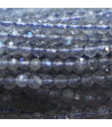 Labradorite 2 mm round faceted light tone - BeauMonde Bijoux