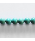Turquoise naturelle 8 mm perle ronde stabilisée A Chine