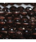 Garnet 4 mm faceted medallion