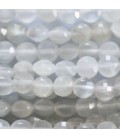 Moonstone 4 mm faceted medallion