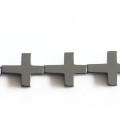 Hematite 14x18 mm environ croix